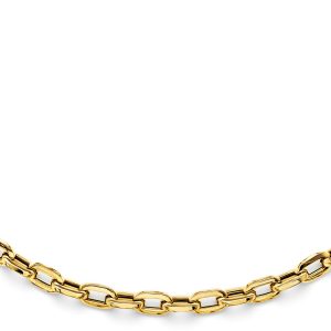 14KY Bold Plain Paperclip Necklace
