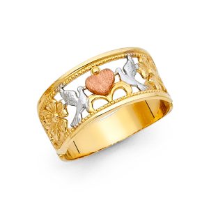 14K 3C Fancy Ring