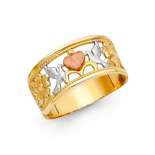 14K 3C Fancy Ring