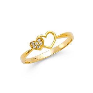 14KY CZ Fancy Ring