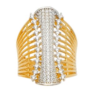 14K 2T Fancy CZ Ring