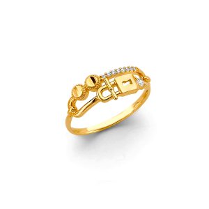 14KY Fancy CZ Ring